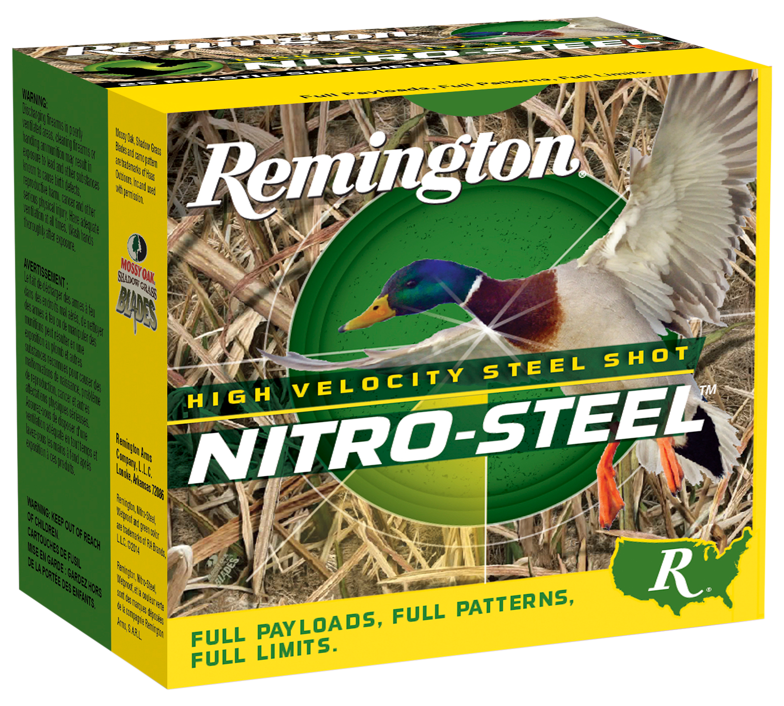 Remington Ammunition 20802 Nitro-Steel High Velocity 12Gauge 3" 1 1/4oz 4Shot 25 Per Box/10 Case