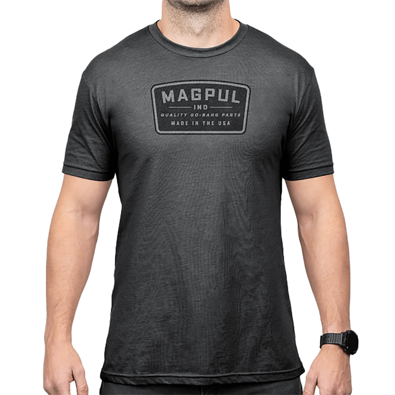 Magpul MAG1526-010-XL Go Bang Parts Charcoal Gray Cotton/Polyester Short Sleeve XL
