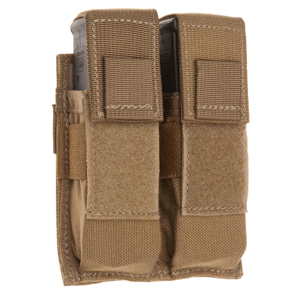 Tacshield T3602CY Universal Double Pistol Double Coyote 1000D Nylon MOLLE
