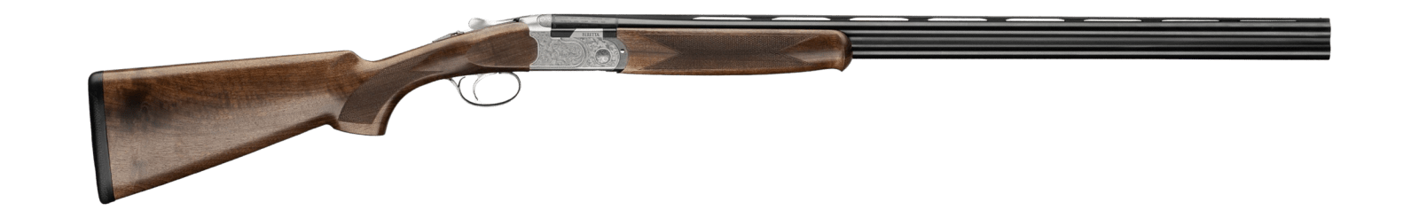 Beretta USA J686F41028 686 Silver Pigeon I 410 Gauge 2 28" Blued Steelium Vent Rib Barrel, Engraved Silver Receiver, Fixed Walnut Stock