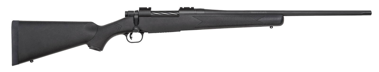 Mossberg 27884 Patriot  Full Size 270 Win 5+1 22" Matte Blued Fluted Barrel, Drilled & Tapped Matte Blued Stainless Steel Receiver, Fixed Synthetic Stock, Right Hand