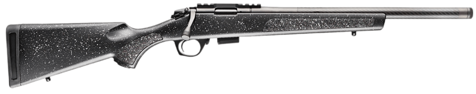 Bergara Rifles BMR004 BMR Carbon Fiber Full Size 22 WMR 5+1/10+1 20" Matte Blued Carbon Fiber/Steel Threaded Barrel & Drilled & Tapped Steel Receiver, Fixed Black/Gray Speckled Synthetic Stock