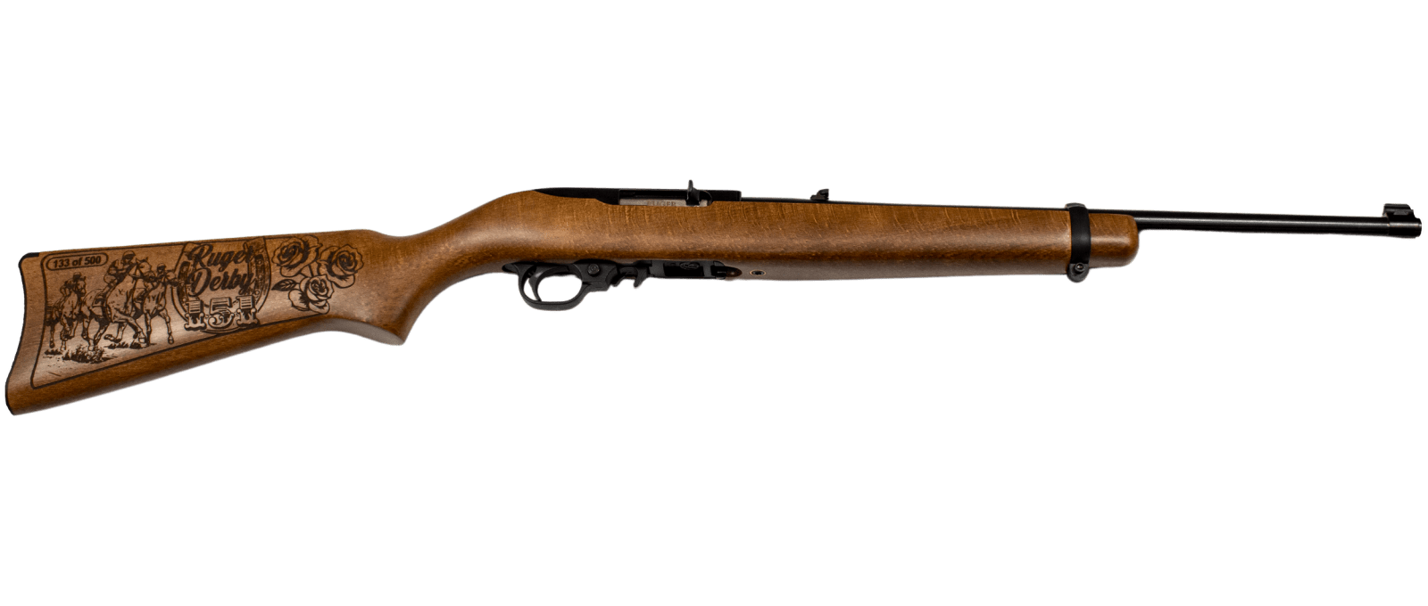 RUGER 10/22 22LR RIFLE BLUED/BIRCH 151ST DERBY EXCLUSIVE