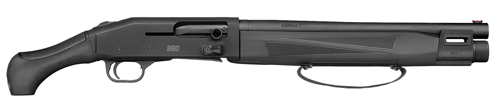 Mossberg 83001 990 AfterShock 12 Gauge Semi-Auto 3" 5+1 14.75" Matte Blued Barrel, Strapped w/M-LOK Forend, Matte Blued Receiver, Black Synthetic Aftershock Grip, Ambidextrous
