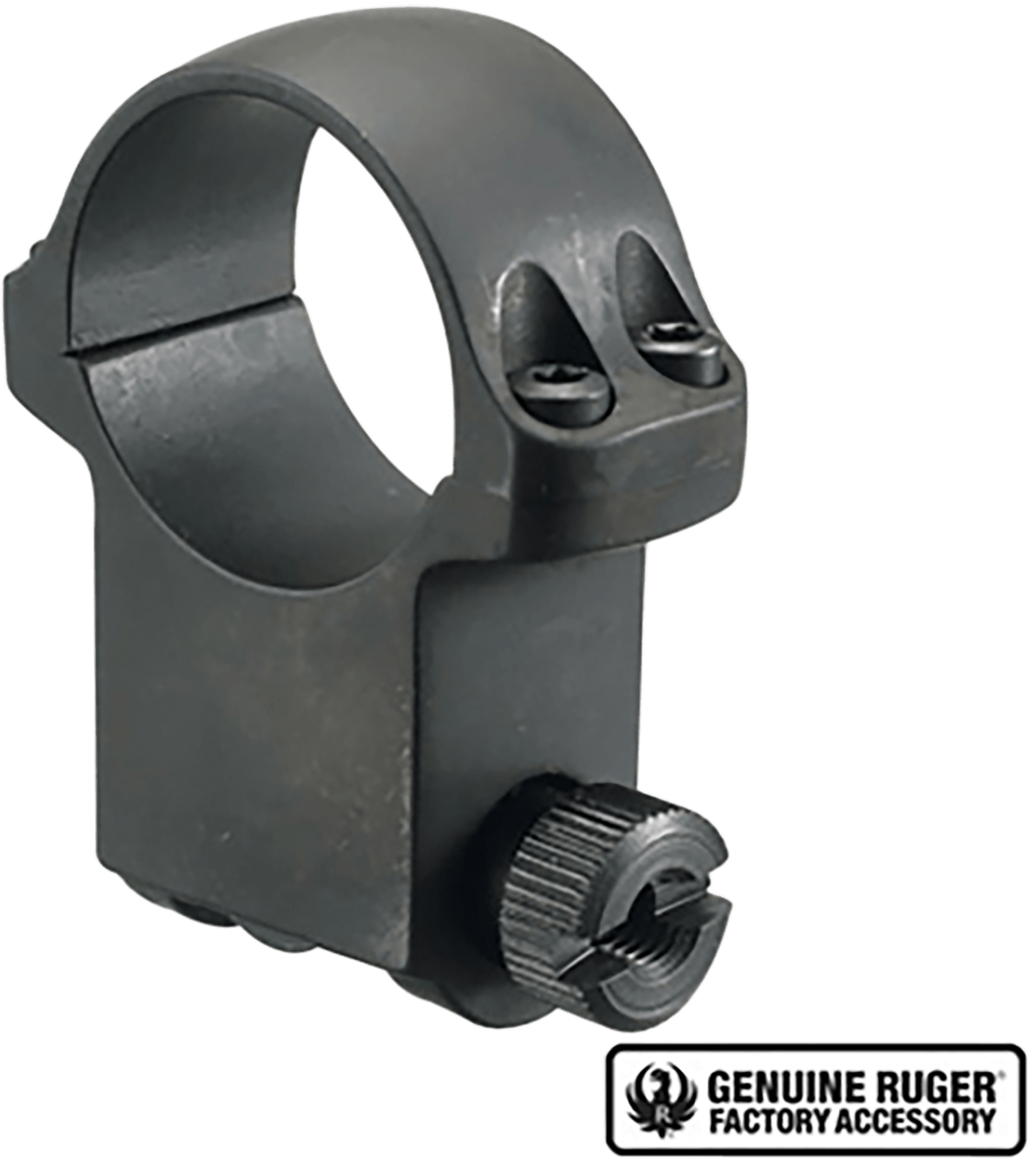 Ruger 90280 6BHM Scope Ring Matte Black 1" Extra High