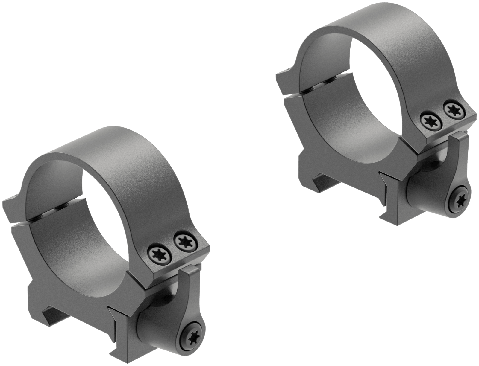 Leupold 174074 QRW2 Cross-Slot Scope Ring Set Matte Black Steel 30mm Tube Low Quick Release Picatinny/Weaver
