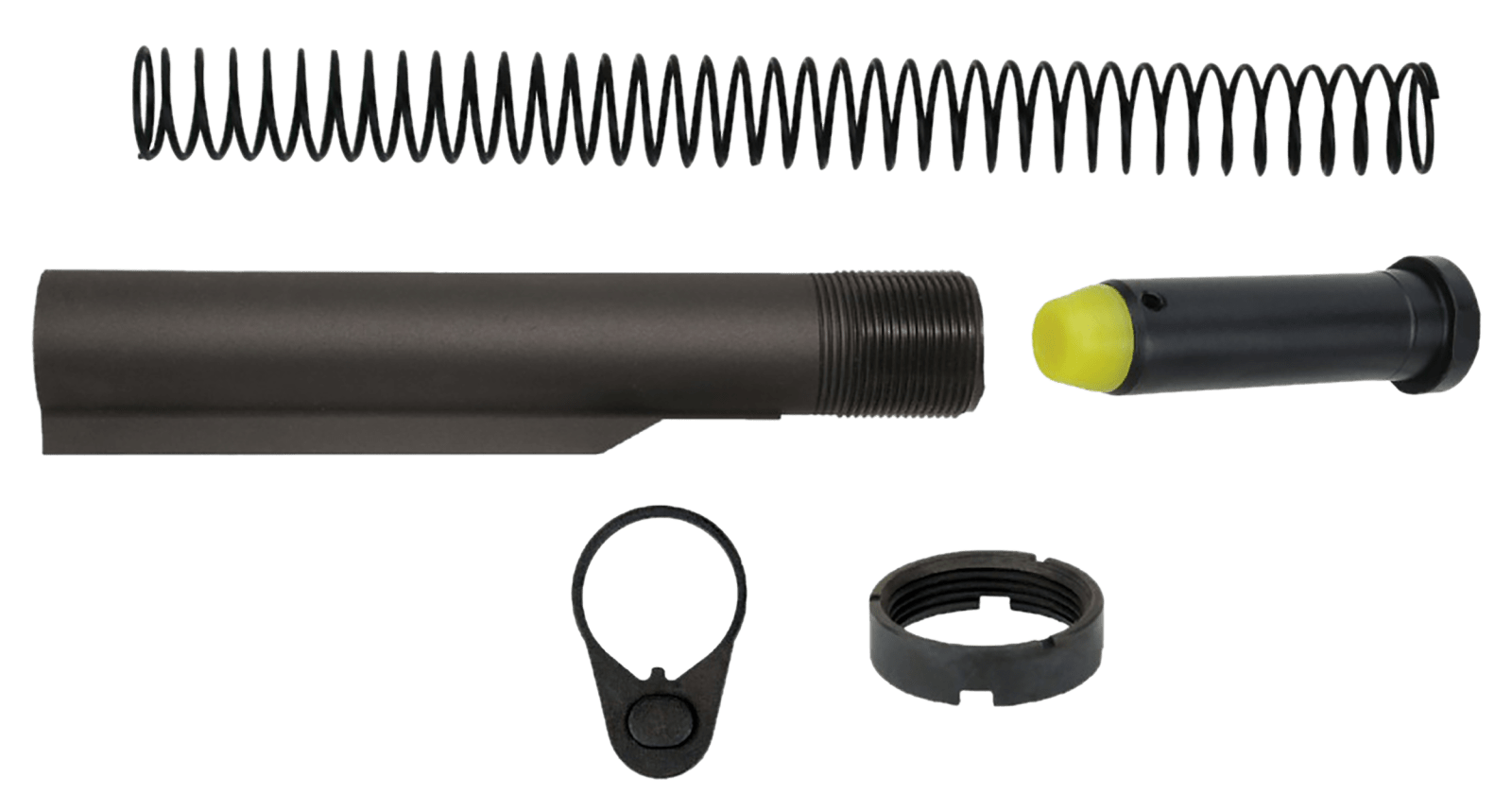 TacFire MAR047PCCAP Mil-Spec Buffer Tube  Black Matte