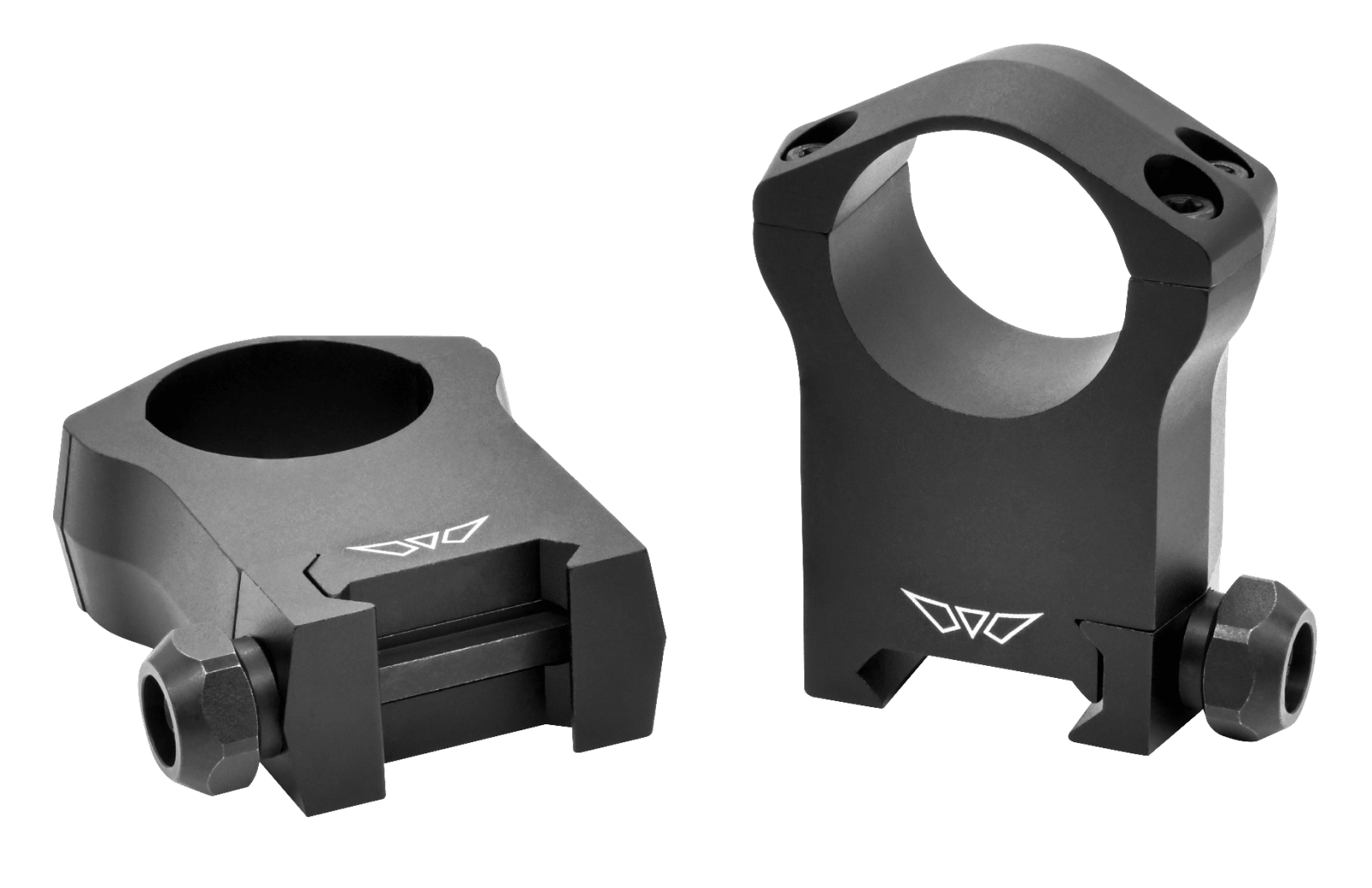 Warne 7204M Scope Rings Mountain Tech Matte Black 1" Ultra High 0 MOA