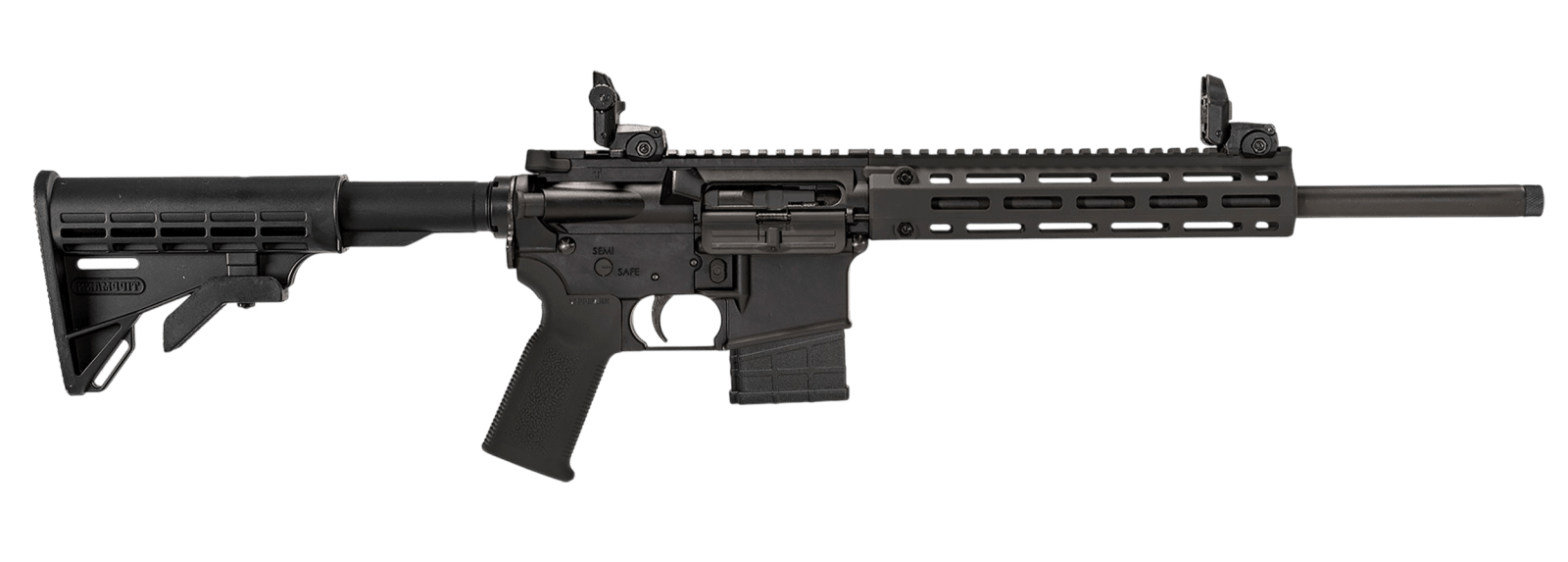 Tippmann Arms A101333 M4-22 LTE 22 LR 10+1 16" Black Parkerized Threaded Barrel, Matte Black Aluminum Receiver w/Picatinny Rail, M-LOK Handguard, Composite Forend, Black Polymer Stock Black Gen2 Grip,