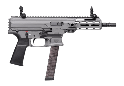 Panzer Arms PAARP9PCCTG ARP9 9mm Luger 33+1 6.50" Black Barrel, Tactical Gray Aluminum Receiver w/Picatinny Rail, Rear Picatinny Rail, Black Polymer Grip, Ambidextrous