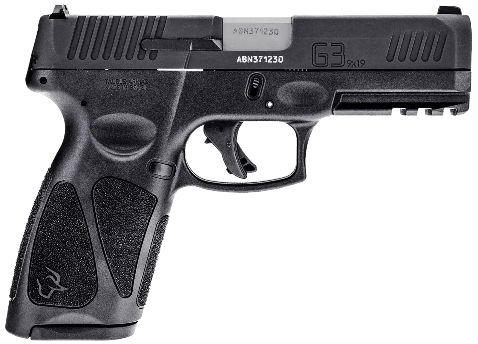 Taurus 1-G3BSR9041 G3 Full Size Frame 9mm Luger 17+1 4" Matte Stainless Steel Barrel, Matte Black Serrated Alloy Steel Slide, Black Polymer Frame w/Picatinny Rail, Textured Grip