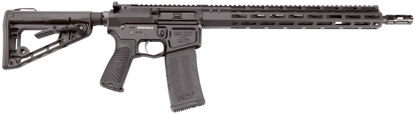Wilson Combat TRPEC556BL Protector Elite Carbine 5.56x45mm NATO 30+1 16.25" Black Match Grade Barrel, Black Armor-Tuff Aluminum Receiver, Black Synthetic Wilson/Rogers Super Stoc Stock