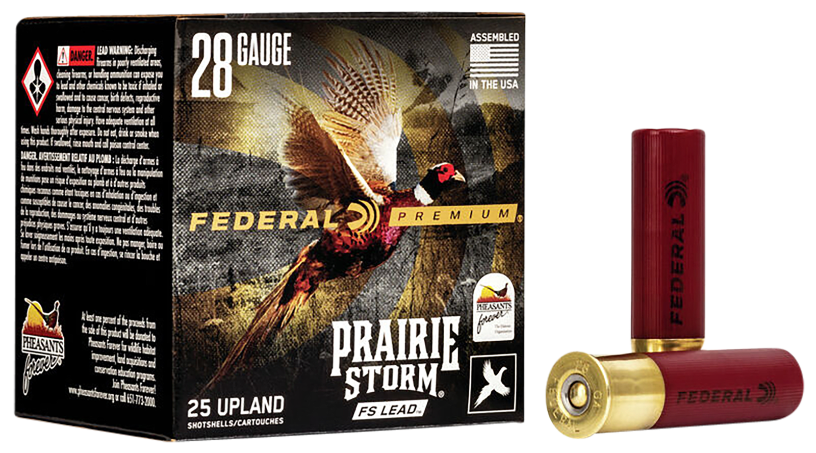 Federal PFX289FS6 Premium Prairie Storm FS 28Gauge 2.75" 13/16oz 6Shot 25 Per Box/10 Case