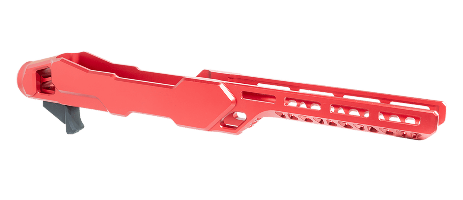 Timber Creek Outdoors ERC1022R Enforcer Rifle Chassis Red Aluminum Fits Ruger 10/22 Compatible w/ MSR Buffer Tubes