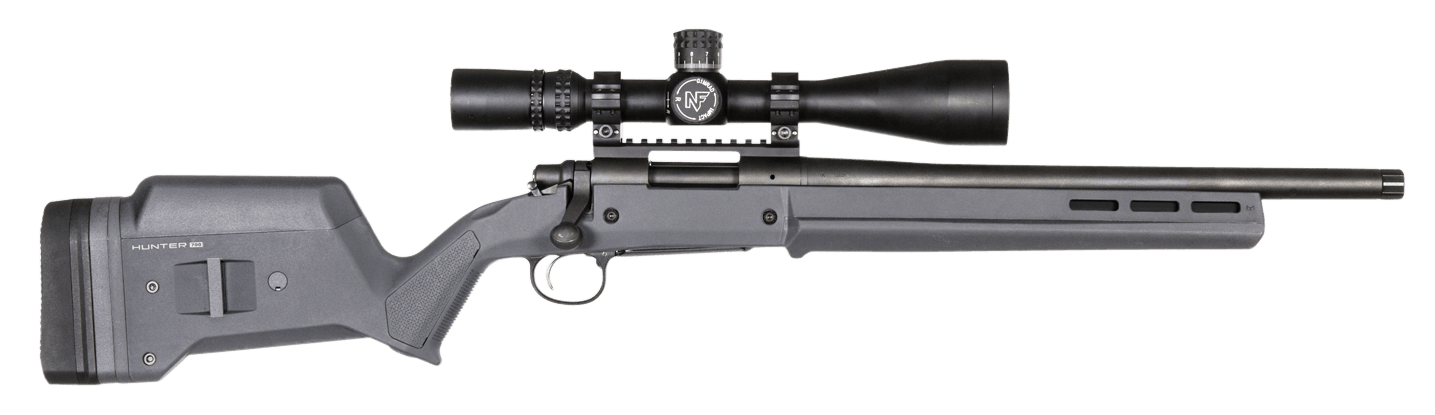 Magpul MAG495-GRY Hunter 700 Stock Fixed with Aluminum Bedding & Adjustable Comb Stealth Gray Synthetic for Remington 700 SA