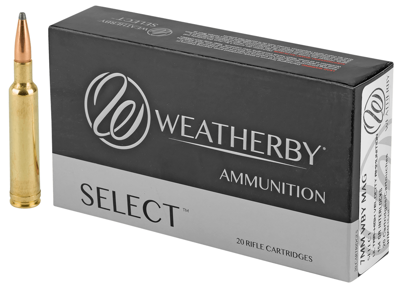 Weatherby H7MM154IL Select 7mmWthbyMag 154gr Hornady Interlock 20 Per Box/10 Case