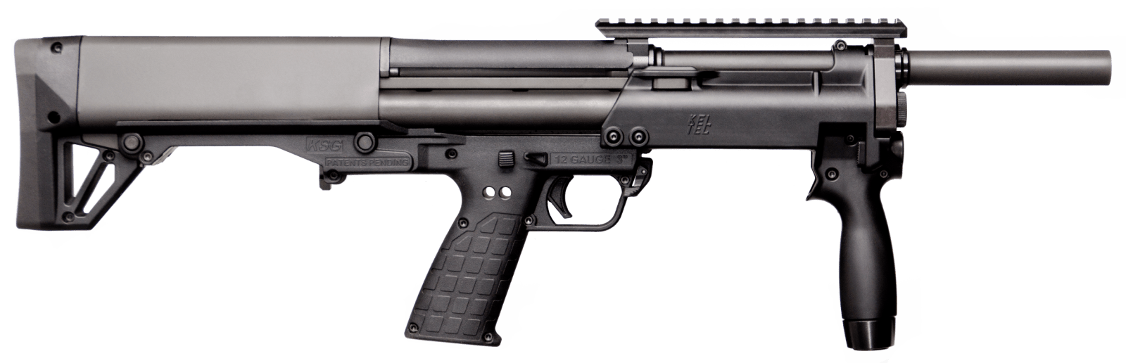 Kel-Tec KSGNRBLK KSG NR 12 Gauge 3" 18.50" 8+1 Black Rec/Barrel Black Fixed Bullpup Stock Right Hand