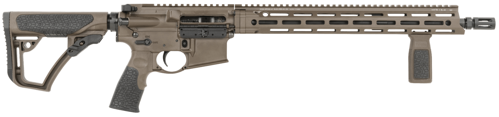 Daniel Defense 0212802338067 DDM4 V7 *CO Compliant 5.56x45mm NATO 16" No Magazine Cerakote 6 Position w/SoftTouch Overmolding Stock