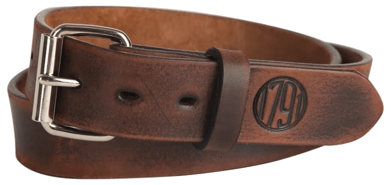 1791 Gunleather BLT013236VTGA 01 Gun Belt Vintage Leather 32/36 1.50" Wide Buckle Closure