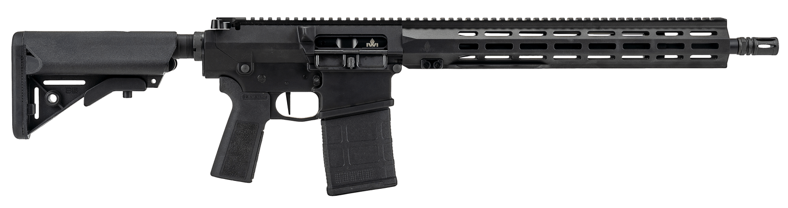 IWI US Z25AST16308 Zion-25 308 Win 20+1 16" Black Nitride Threaded Barrel, Black Receiver w/Picatinny Rail, ARCA/M-LOK Handguard, 8 Position B5 Black Synthetic Stock, Black Polymer Grip