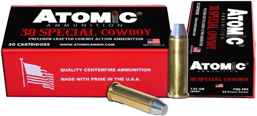 ATOMIC COWBOY 38 SPECIAL 125GR LEAD-RNFP 50RD 10BX/CS !