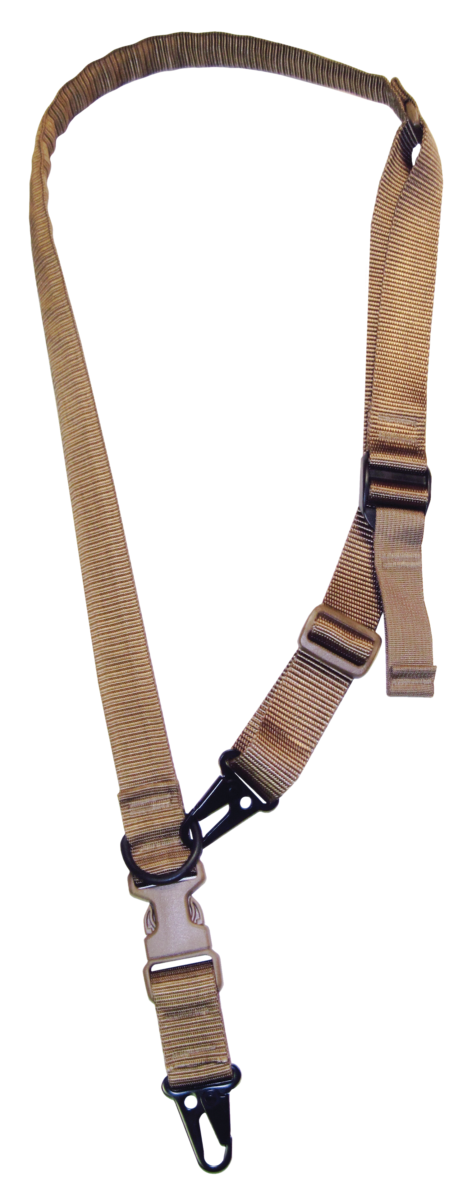 Tacshield T6030CY Warrior 2-in-1 Sling Coyote Tan Webbing Padded Fast Adjust Rifle/Shotgun