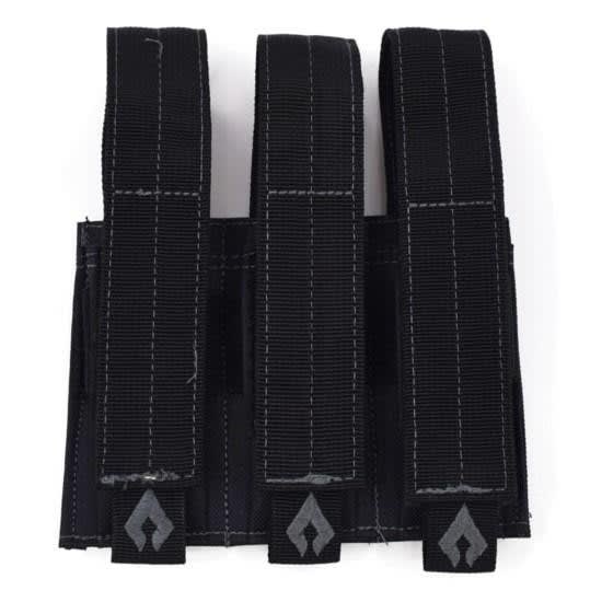 Advance Warrior Solutions Pistol Triple Mag Pouch Black