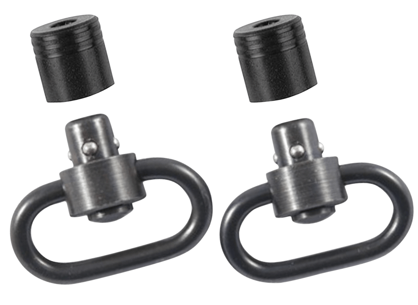 Outdoor Connection PBS19121 Push Button Swivel Set  1" Black Steel