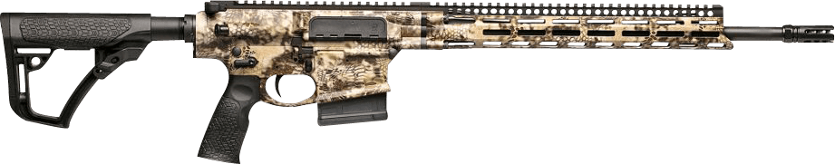 Daniel Defense 0215809282047 DD5 V4 Hunter 6.5 Creedmoor 18" 5+1 Kryptek Highlander Black 6 Position w/SoftTouch Overmolding Stock Black Polymer Grip Right Hand
