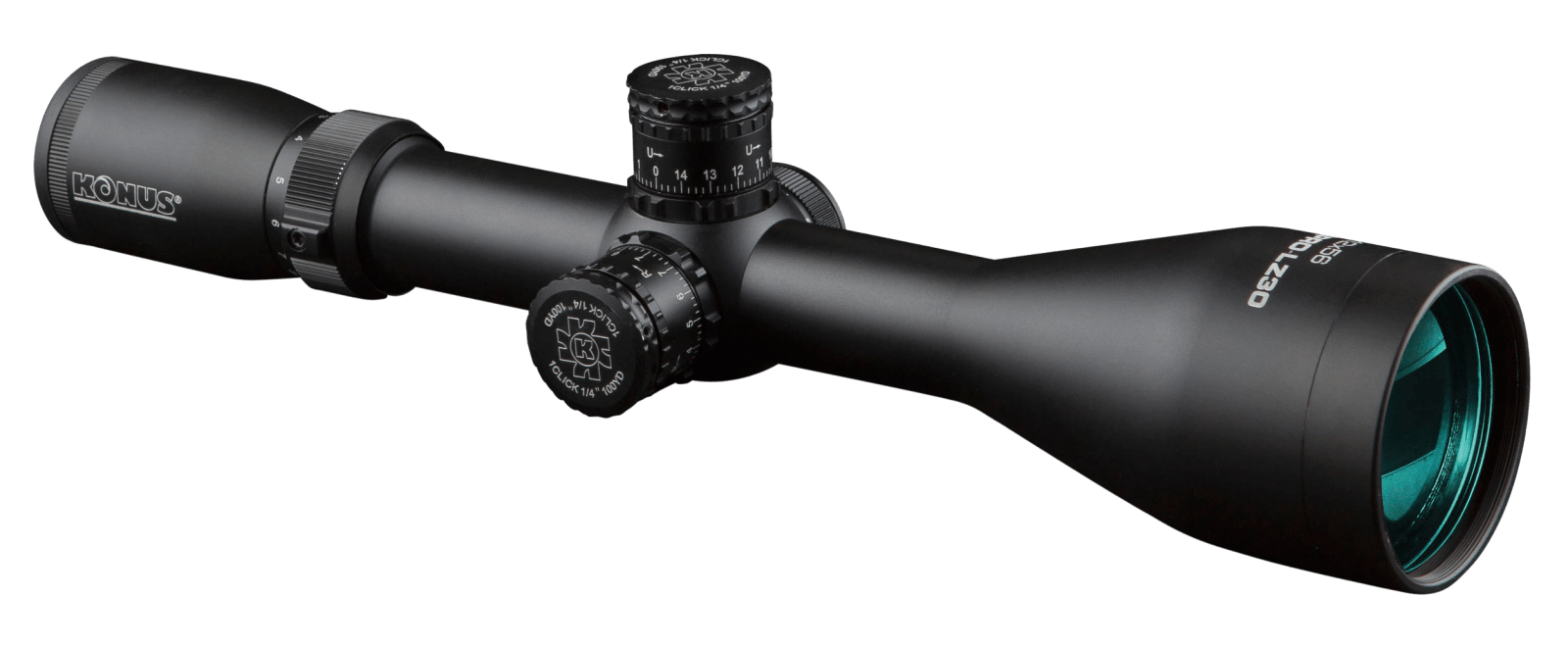 Konus 7181 KonusPro LZ-30 Matte Black 3-12x56mm 30mm Tube Dual Illuminated Engraved 30/30 Crosshair Reticle
