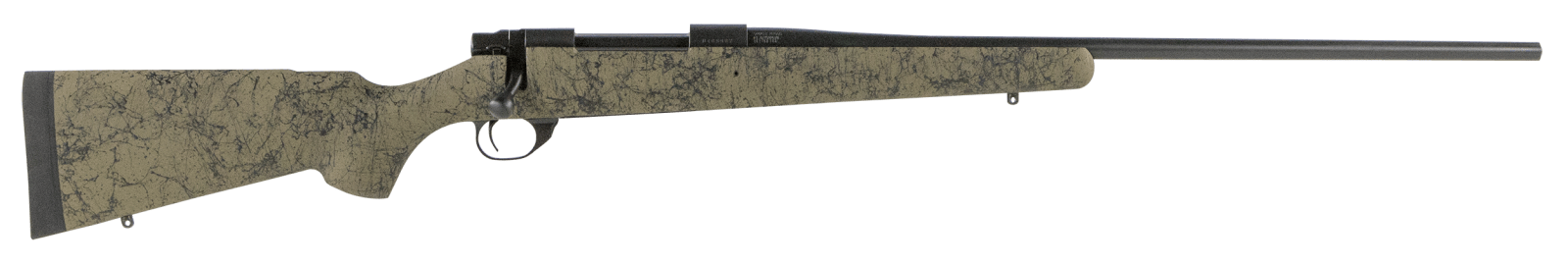 Howa HHS63703 M1500 HS Precision 7mm Rem Mag 3+1 24" Barrel, Black Metal Finish, Green Black Webbed Fixed HS Precision Stock