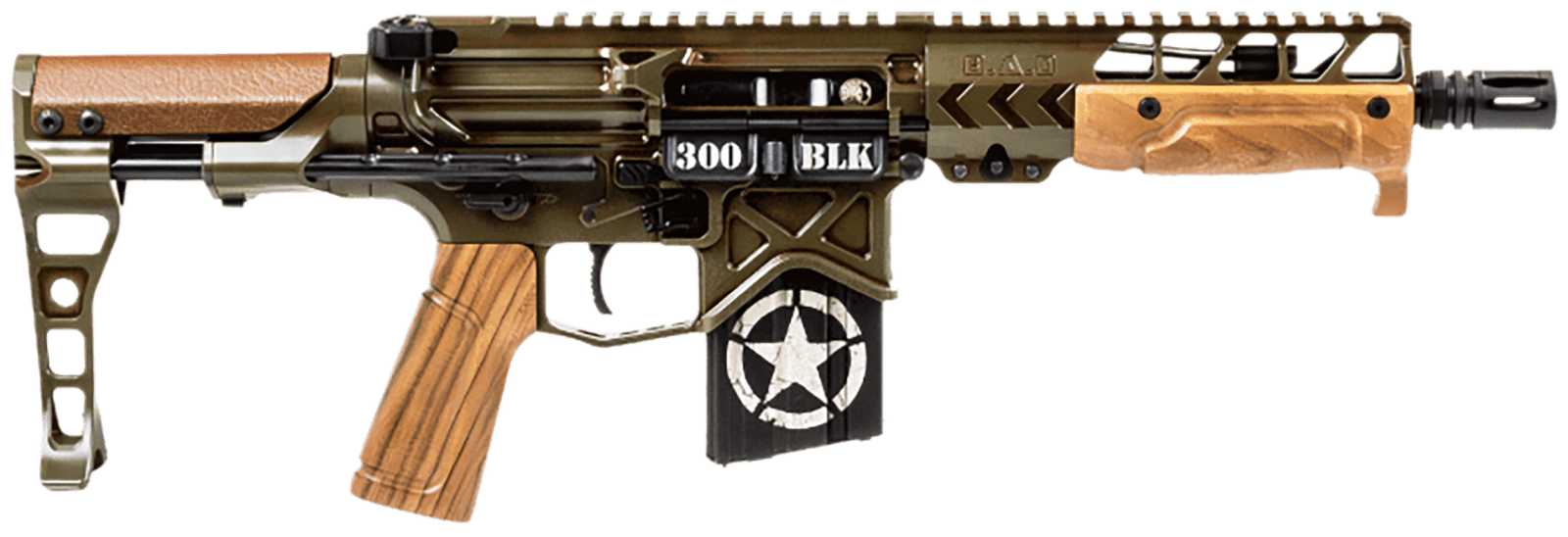 BATTLE TANKER300P TANKER 7.5" 300BLK PISTOL*BRACE*