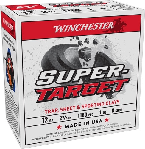 WINCHESTER TARGET 12GA 2.75" 1OZ #8 1180FPS 250RD CASE LOT