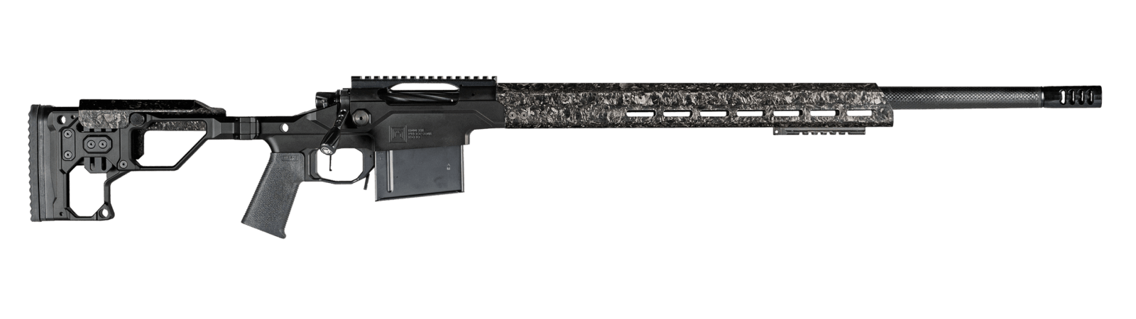 Christensen Arms 801-03182-00 MPR FFT 22 Creedmoor 20" Carbon Fiber Threaded Barrel, Black Nitride Steel Receiver w/Picatinny Rail, M-LOK Handguard, Picatinny Rail Forend, Tungsten Gray Adjustable Fol
