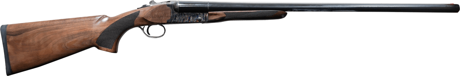 Pointer FT61228HT FT6 Full Size 12 Gauge Break Open 3" 2rd 28" Blued Side By Side Barrel, Color Case Hardened Steel Receiver, Fixed Walnut Stock, Ambidextrous