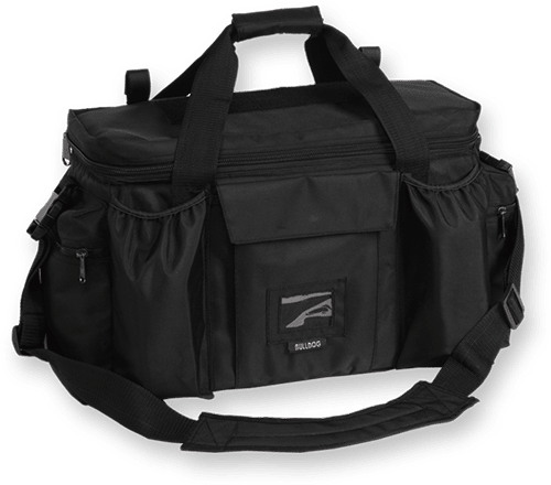 Bulldog BD920 Deluxe Police & Shooter XL Black Nylon w/ Removeable Dividers, Storage Pockets