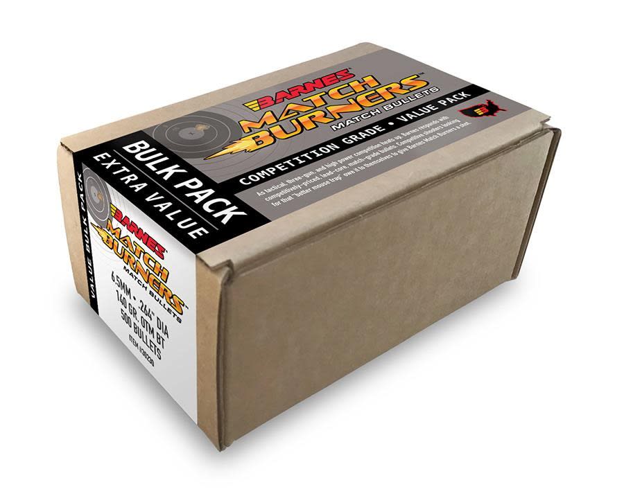 Barnes Match Burners Rifle Bullets 6mm .243" 105 gr BT MATCH 500/ct