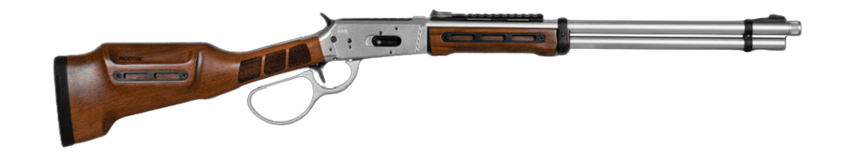 Derya Firearms RAN.20.45 RAN  45 Long Colt 9+1 20" Polished Nickel Threaded Barrel & Steel Receiver w/Picatinny Rail, M-LOK Forend, Walnut Fixed w/M-LOK Stock