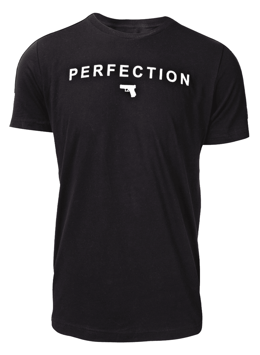 Glock AA75126 Perfection Pistol  Black Cotton Short Sleeve Large