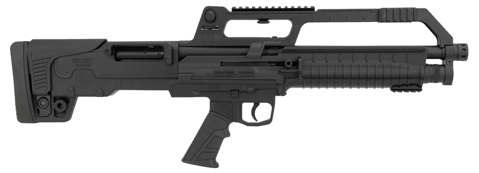 Escort HEBA12180001 BullTac SA 12 Gauge Semi-Auto 3" 5+1 18" Black Stainless Steel Barrel, Black Aluminum/Polymer Receiver w/Picatinny Rail, Black Bullpup Synthetic Stock, Black Grip