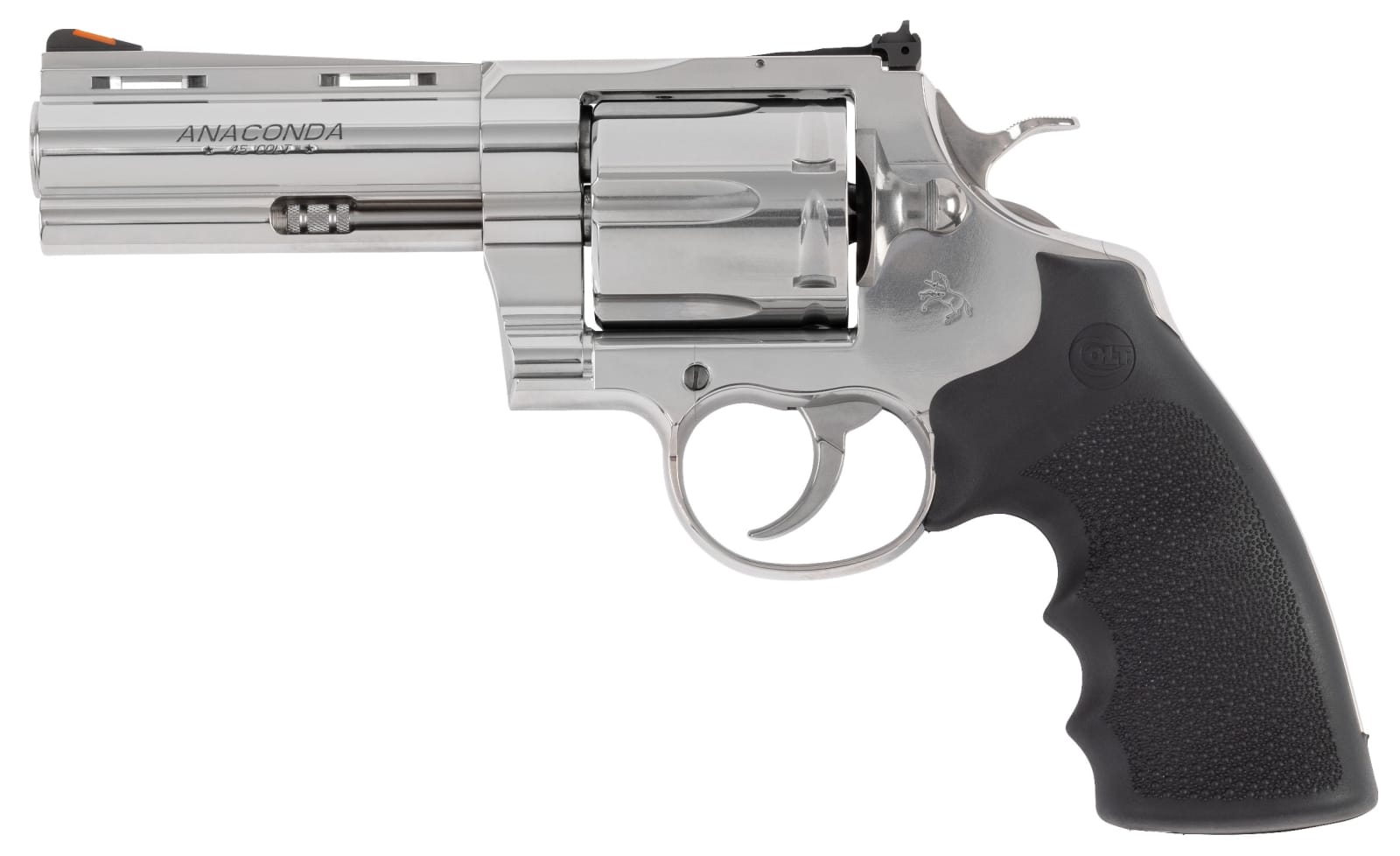 CLT ANACONDA 45COLT 4.25 SS HOGUE GRIPS 6RD