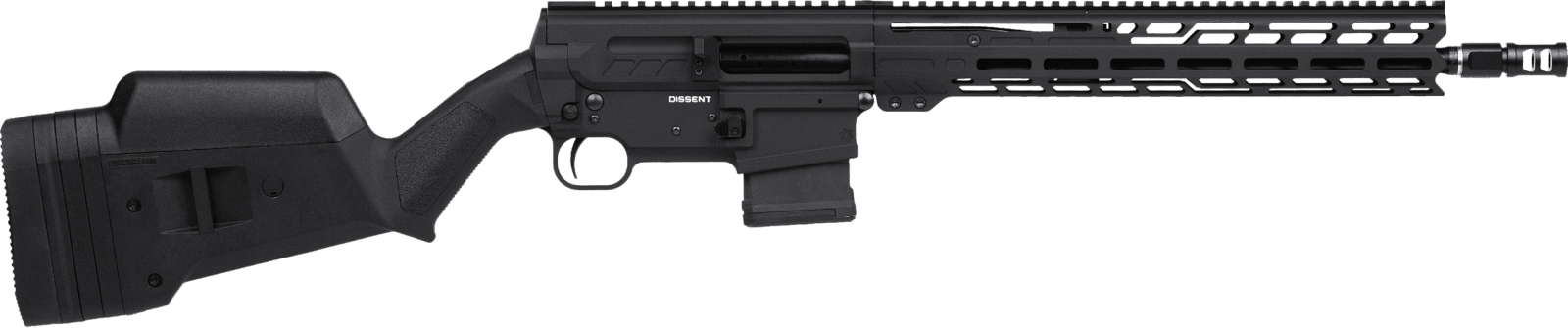 CMMG 30A5C0FAB Dissent BR4 *CA Compliant 300 Blackout 10+1 14.50" Black Nitride Threaded Barrel, Black Armor Cerakote Picatinny Rail Aluminum Receiver, Magpul SGA Black Synthetic Stock