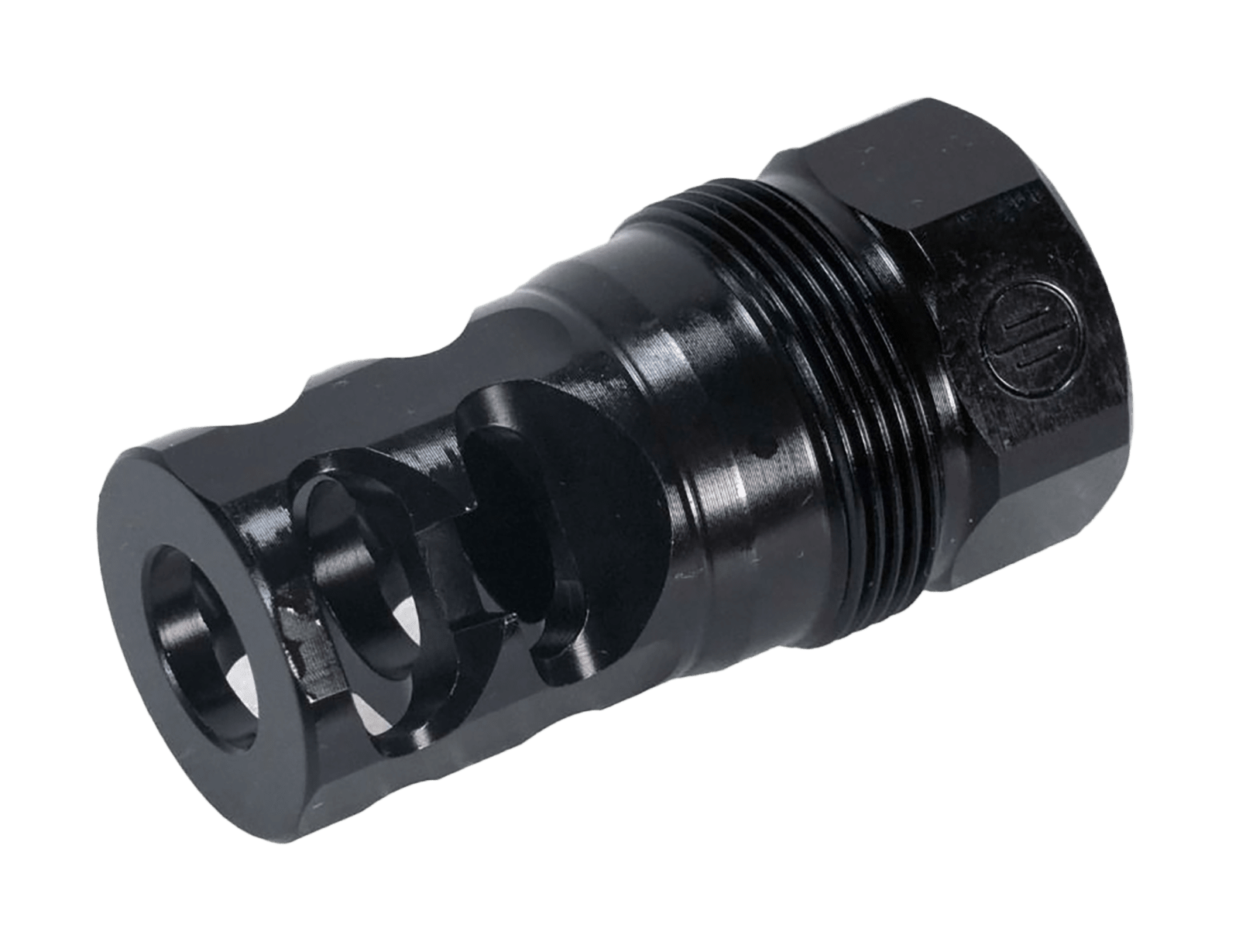 Primary Weapons FRC-T-2P-1/2X28 FRC 2-Port Compensator Black 1/2"x28 Threads 1.80" OAL 223 Rem