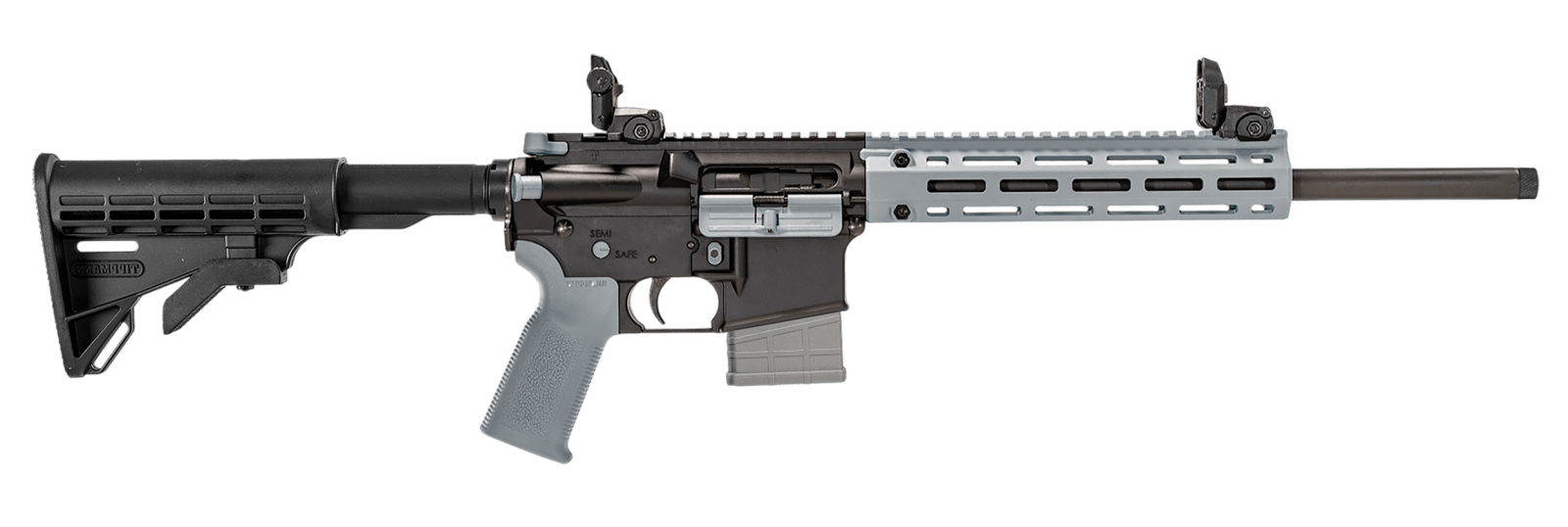 Tippmann Arms A101226 M4-22 LTE 22 LR 25+1 16" Black Parkerized Threaded Barrel, Matte Black Aluminum Receiver w/Picatinny Rail, Wolf Gray M-LOK Handguard Composite Forend, Black Polymer Stock, Gray G