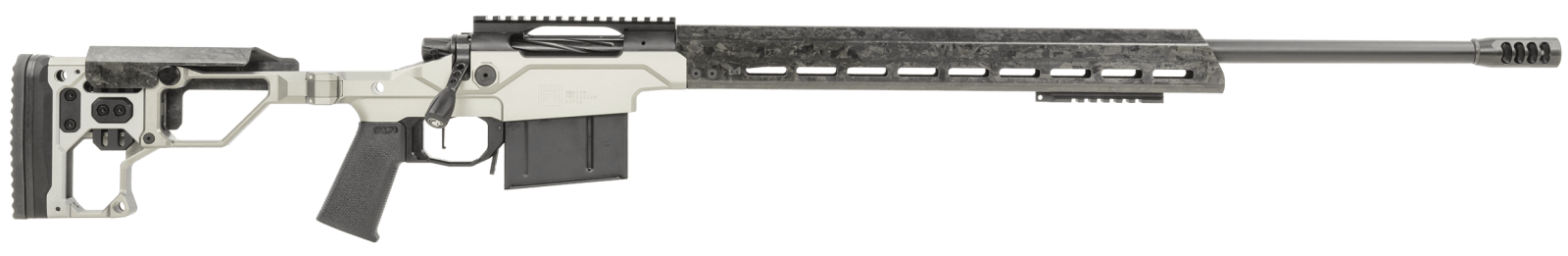 Christensen Arms 8010307400 Modern Precision  308 Win 16" Threaded Carbon Fiber Barrel 5+1, Black Nitride Finish, Tungsten Anodized Folding Stock, Polymer Grip