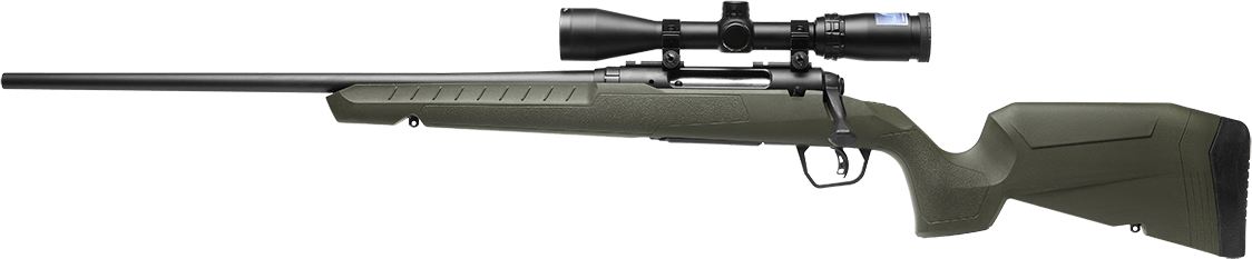 Savage Arms 32189 Axis 2 XP Combo Full Size 400 Legend 4+1 20" Black Sporter Barrel, Black Carbon Steel Receiver Drilled & Tapped, OD Green Fixed Synthetic Stock, Weaver 3-9x40mm Scope, Left Hand