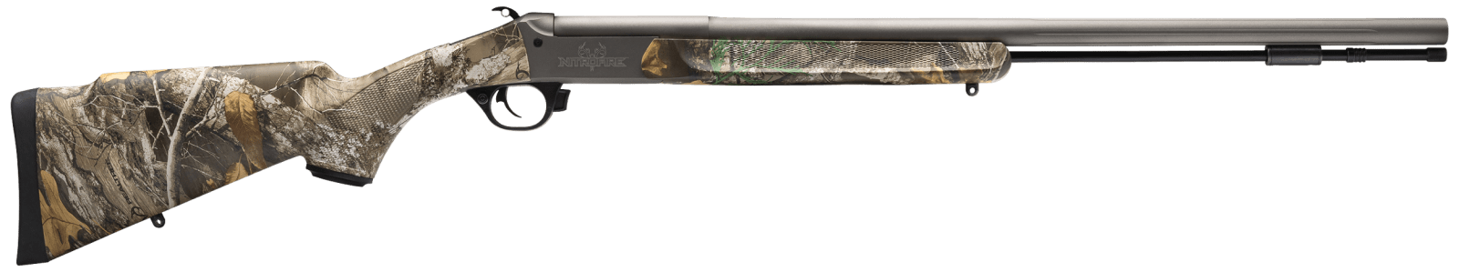 Traditions CR841104421 NitroFire VAPR 50 Cal 209 Primer 26" Gray Cerakote Fluted & Tapered Barrel, Drilled & Tapped Receiver, Realtree Edge Fixed Synthetic Stock