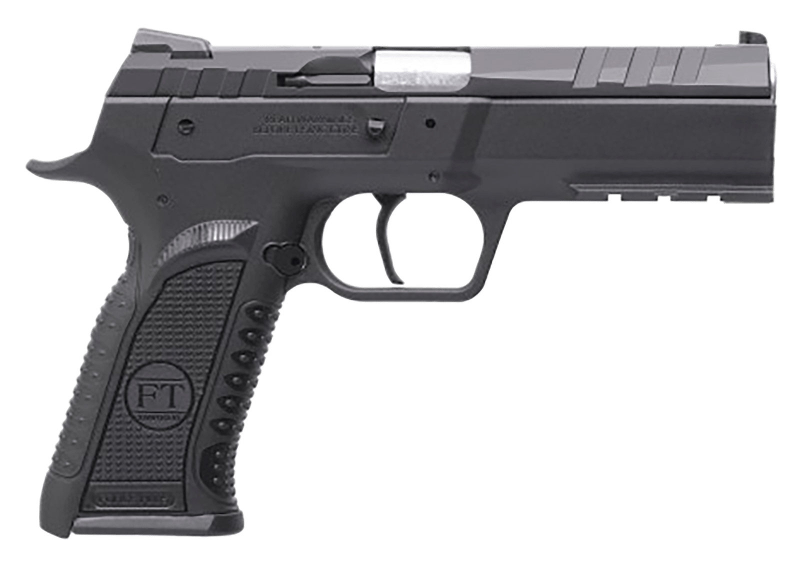 Tanfoglio TFFORCES9 Force Esse 9mm Luger 16+1 4.40" Stainless Steel Barrel, Black Serrated Steel Slide, Black Polymer Frame w/Picatinny Rail, Textured Grip