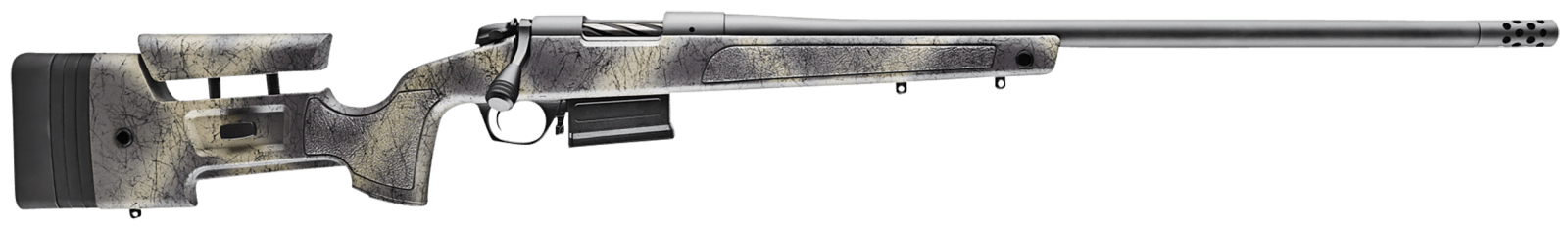 Bergara Rifles B14LM361CF B-14 HMR Carbon Wilderness 300 Win Mag 5+1 26" Carbon Fiber Wrapped Barrel, Woodland Camo Molded with Mini-Chassis Stock, Right Hand