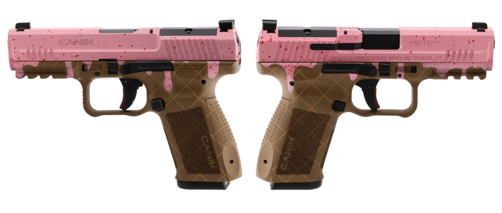 CANIK METE SF ONE SERIES 9MM STRAWBERRY PSTL 4.19 BRL 1-15RD MAG
